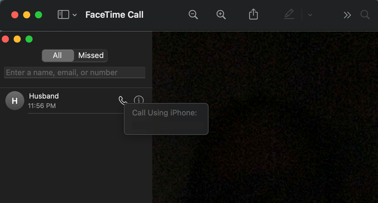 FaceTime Call Using Mac