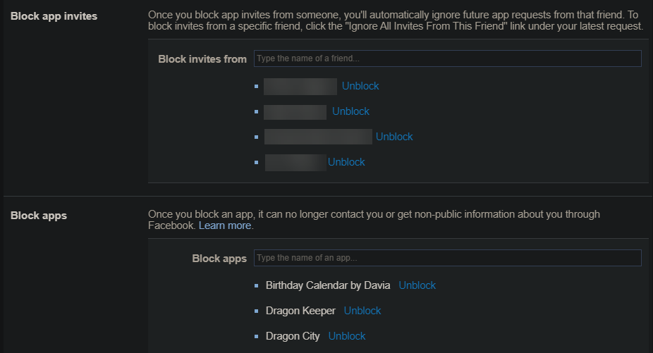 Facebook Block Game Invites