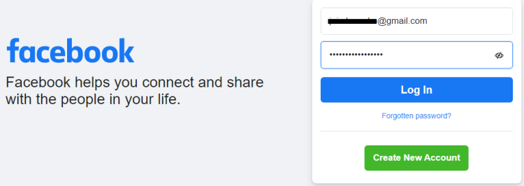 Facebook login page - Hai dimenticato la password di Facebook? Ecco come resettarla