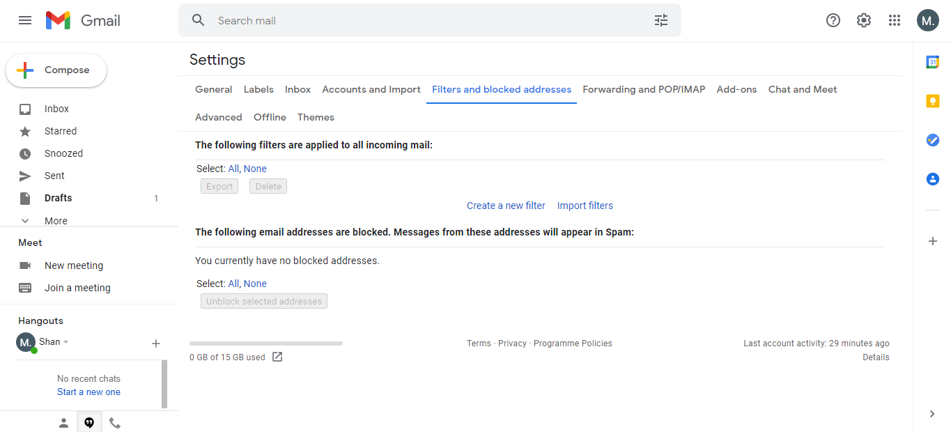 Filters Settings In Gmail - Come controllare le email di spam in Gmail con modelli e filtri