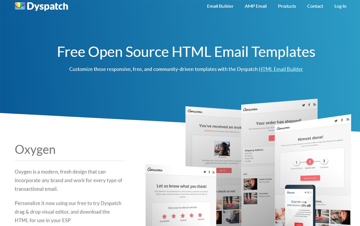 dyspatch email template theme oxygen