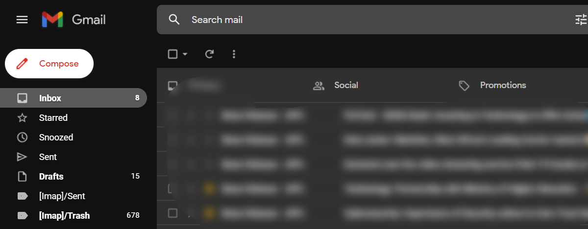 Gmail's compose button on web