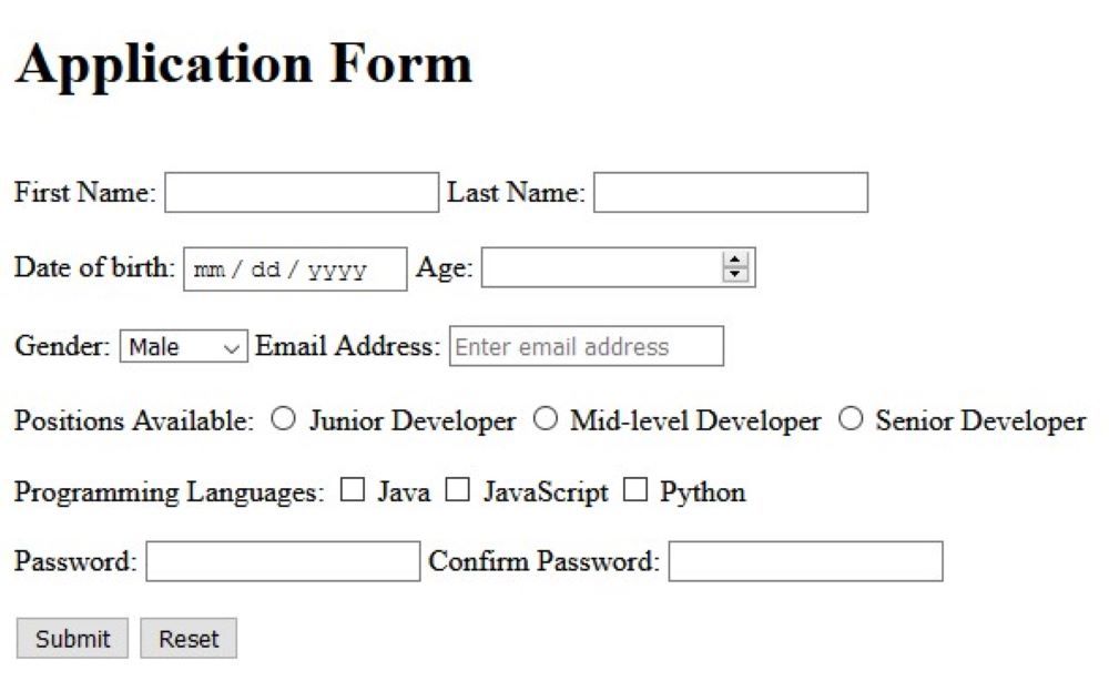 HTML Form