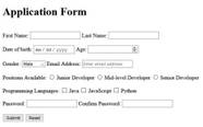 Form Html Code Example