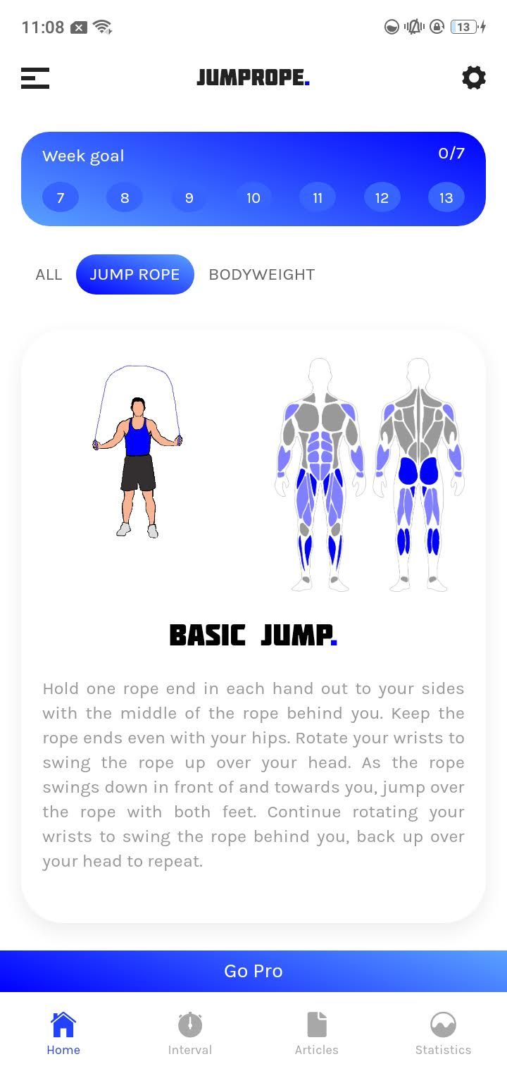 Workouts on Jump Rope