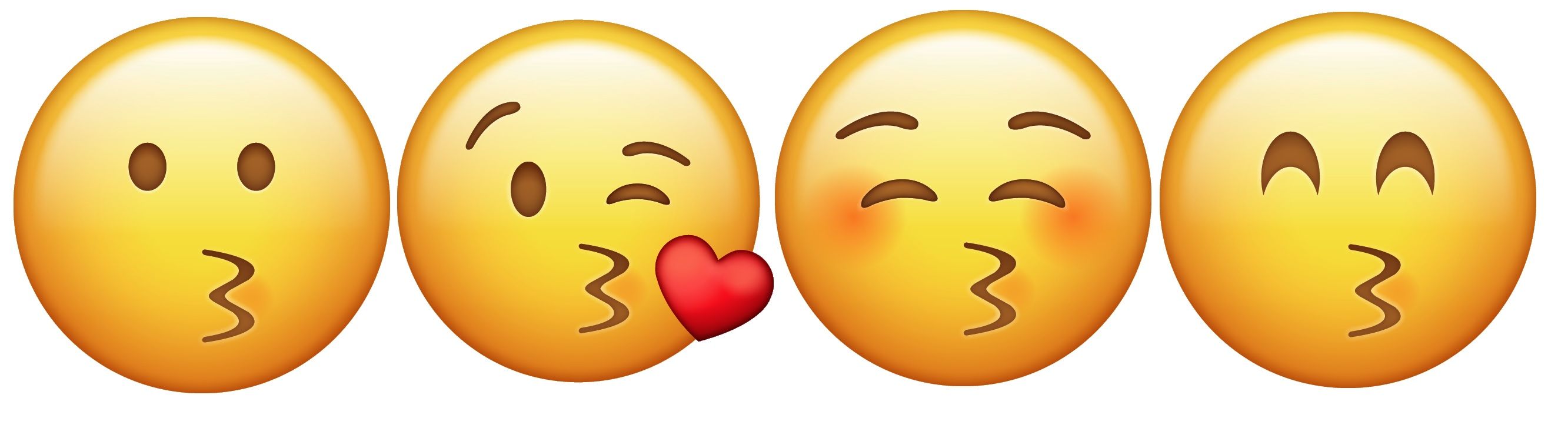 kiss emojis