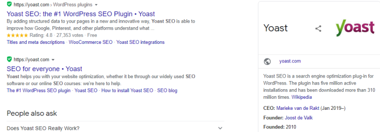 Knowledge Panel Yoast SEO