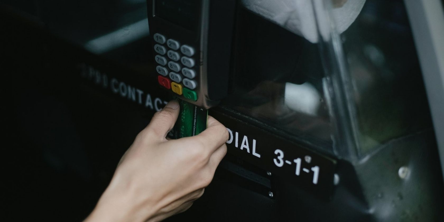 credit card swipe payment on machine