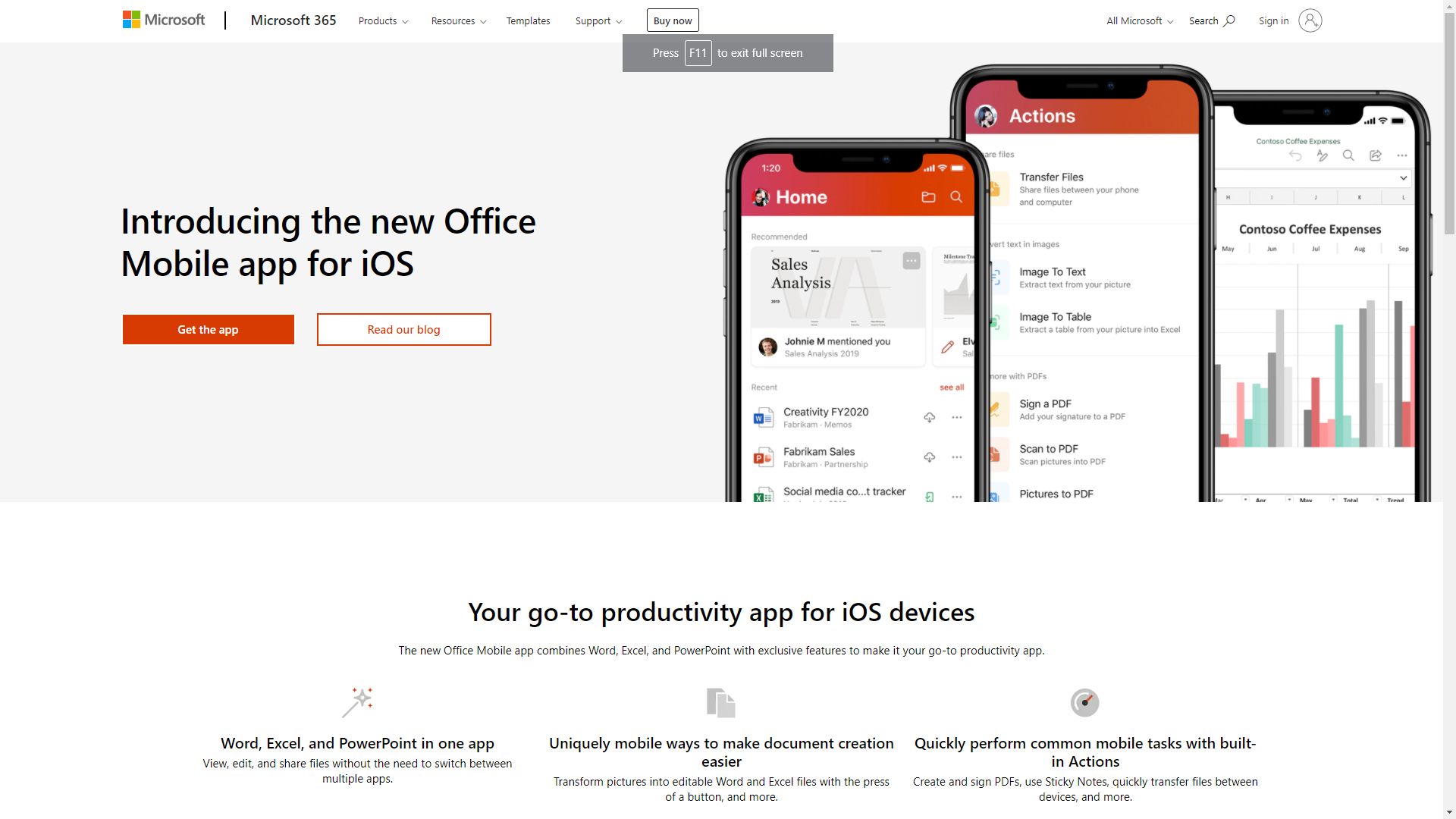 Microsoft 365 Office Suite Homepage Screenshot