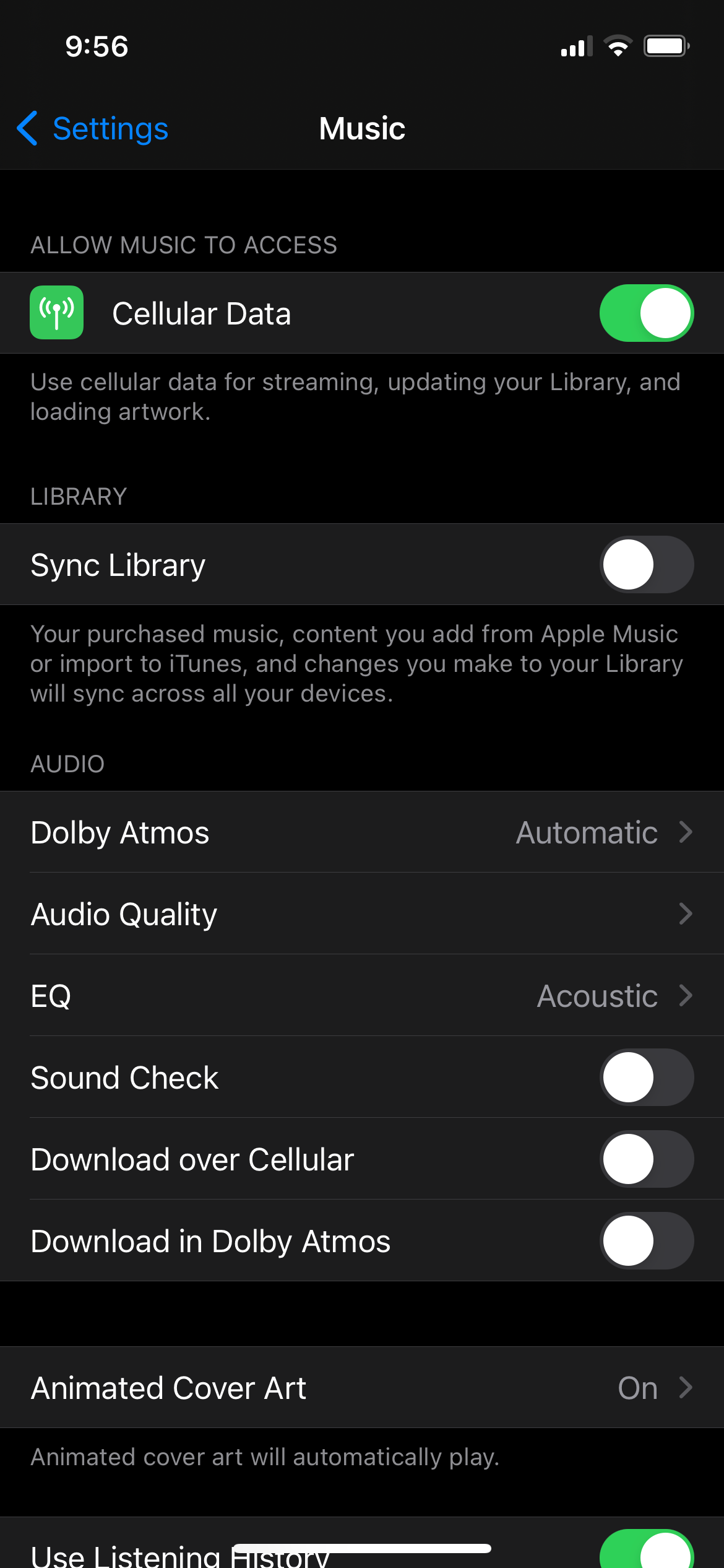Music-Dolby Atmos Option