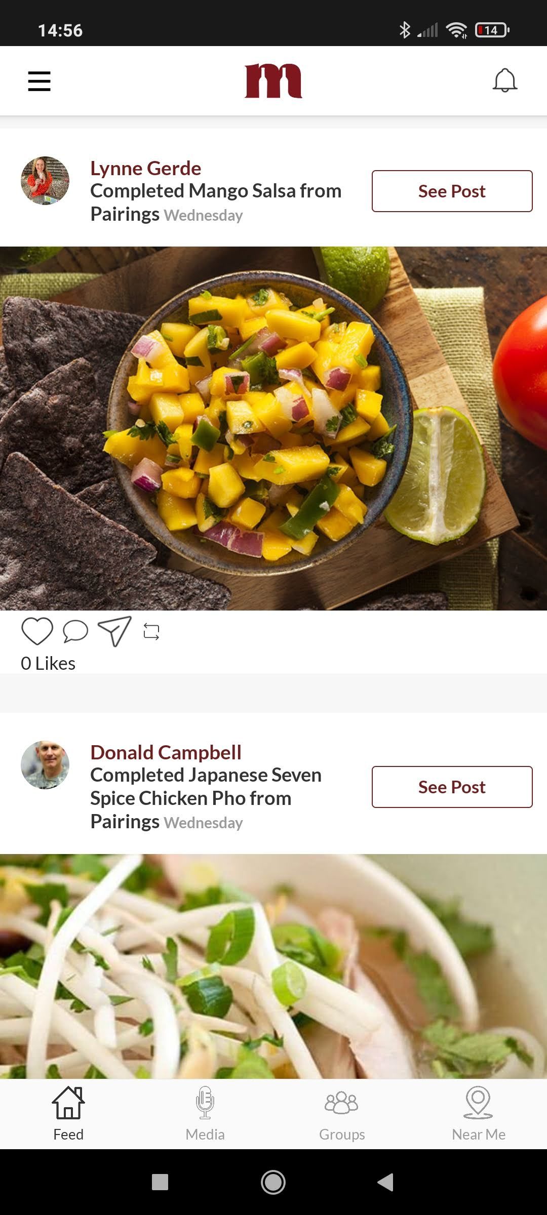 My Wine Society news feed