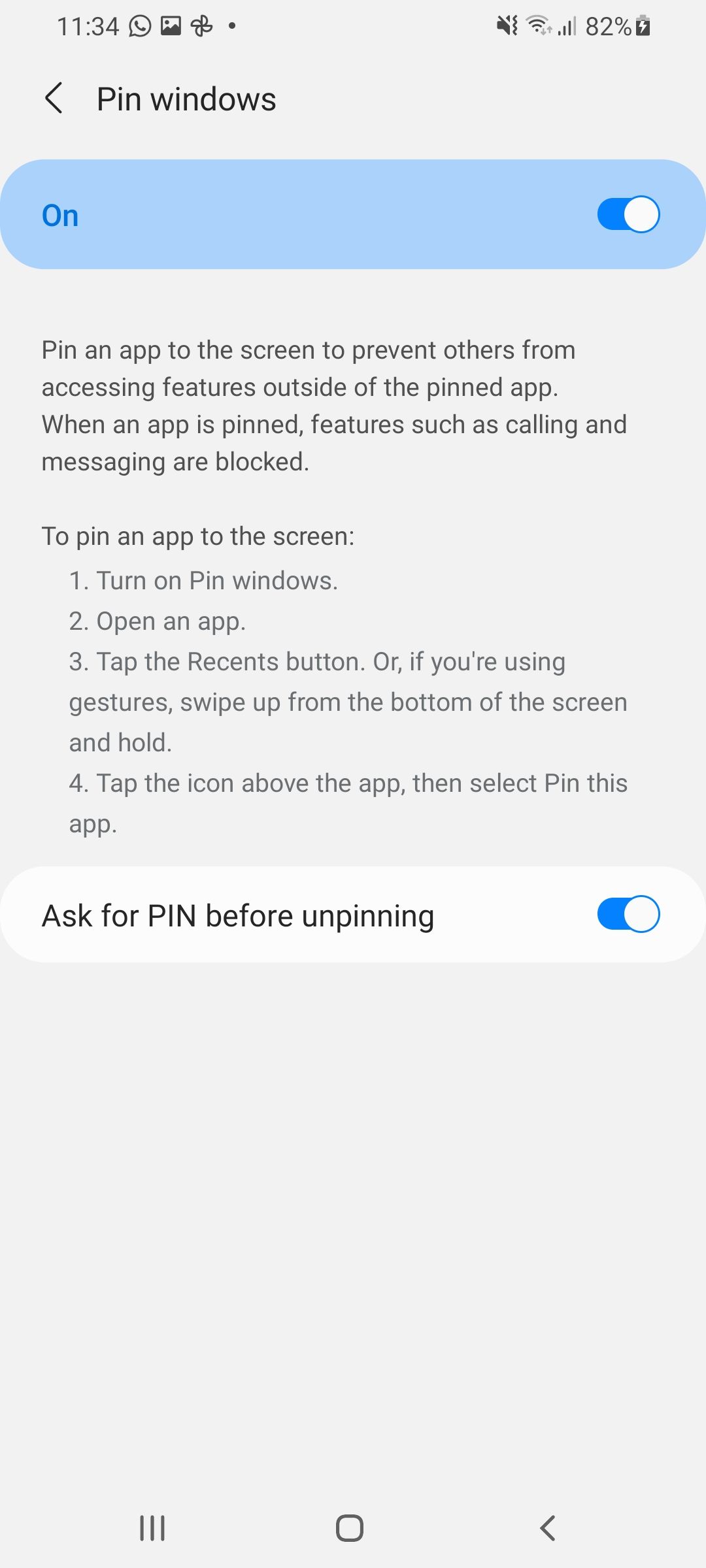 How to Use the Pin Windows Feature on Samsung Phones