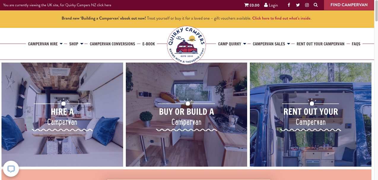 Quirky Campers - I migliori siti web e risorse online per i viaggiatori in furgone