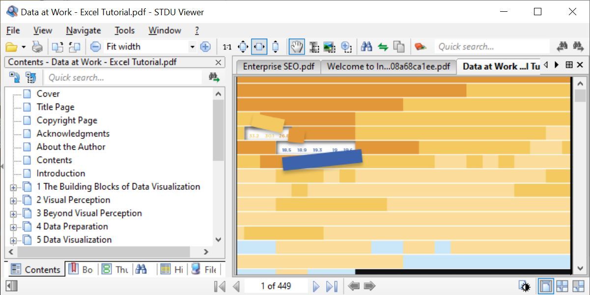 STDU Viewer PDF reader with three open PDF files