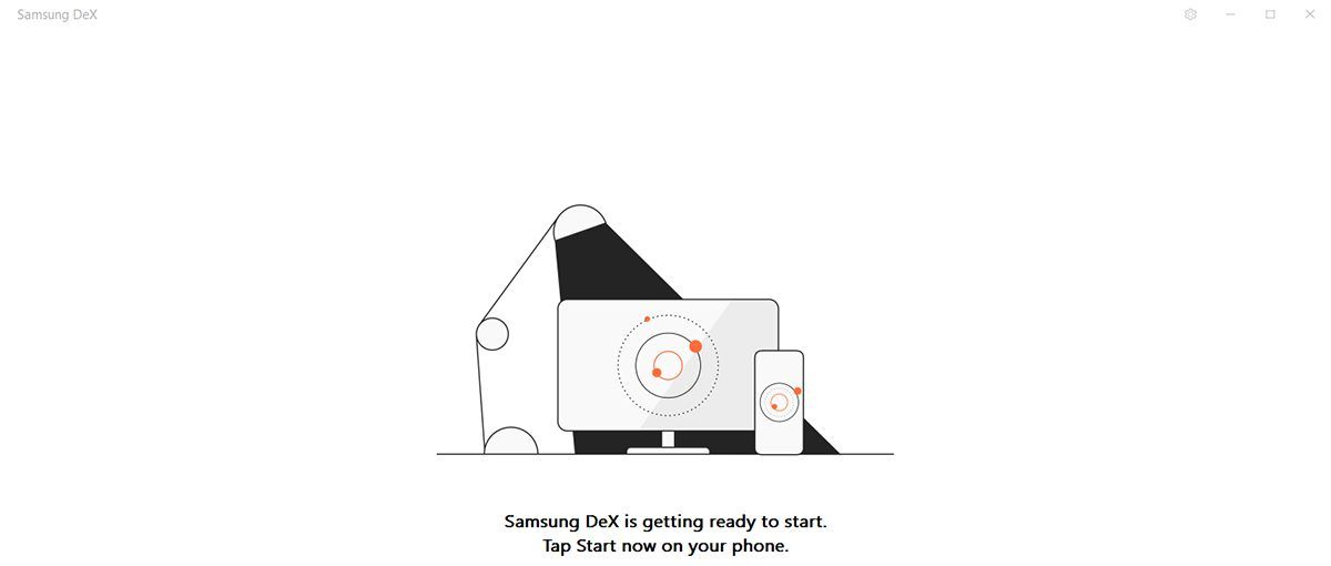Samsung Dex loading screen