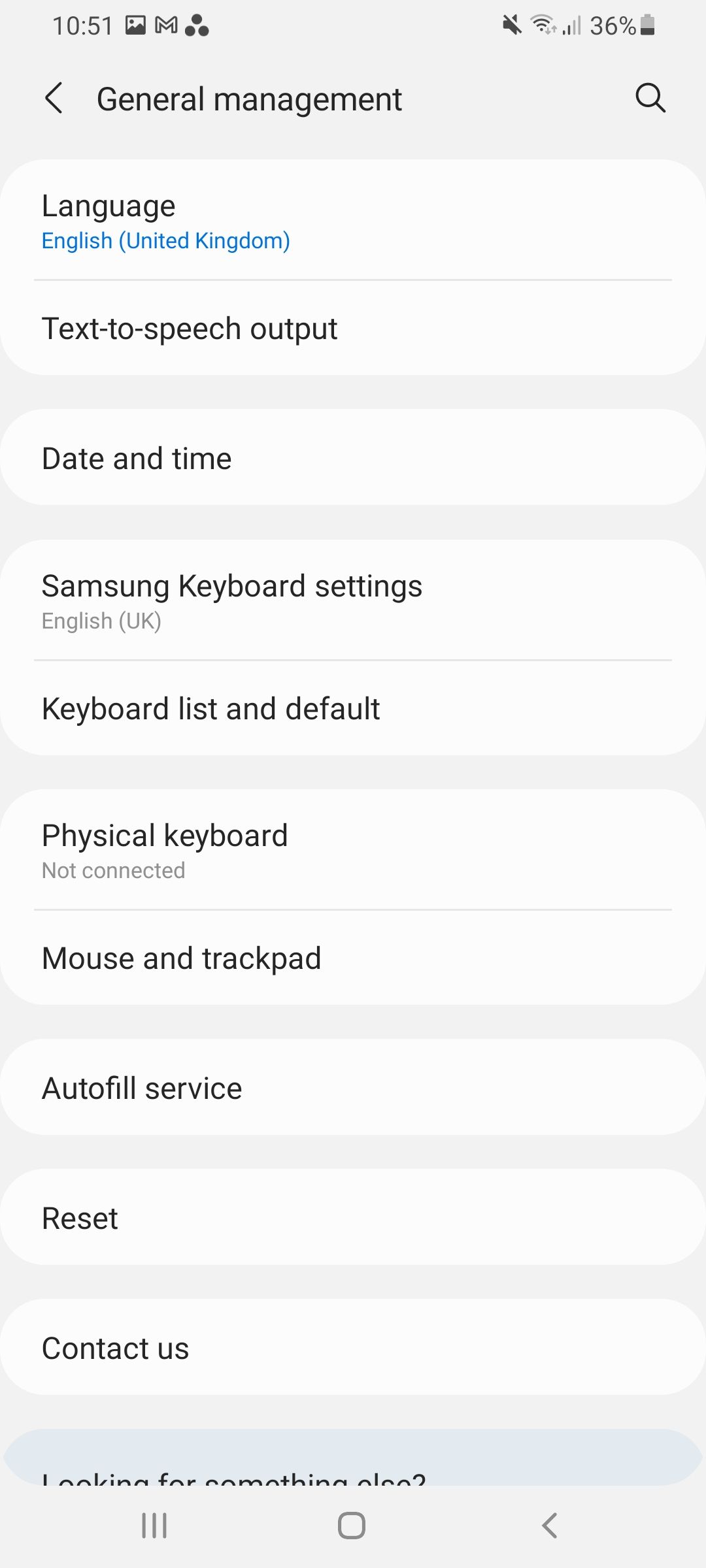 Samsung keyboard settings