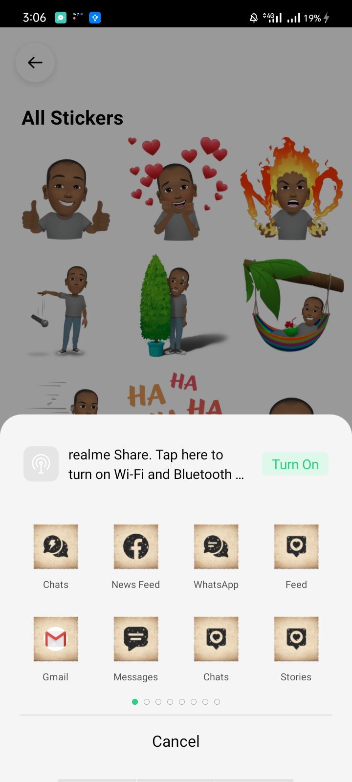 Sharing Avatar Sticker To External Apps
