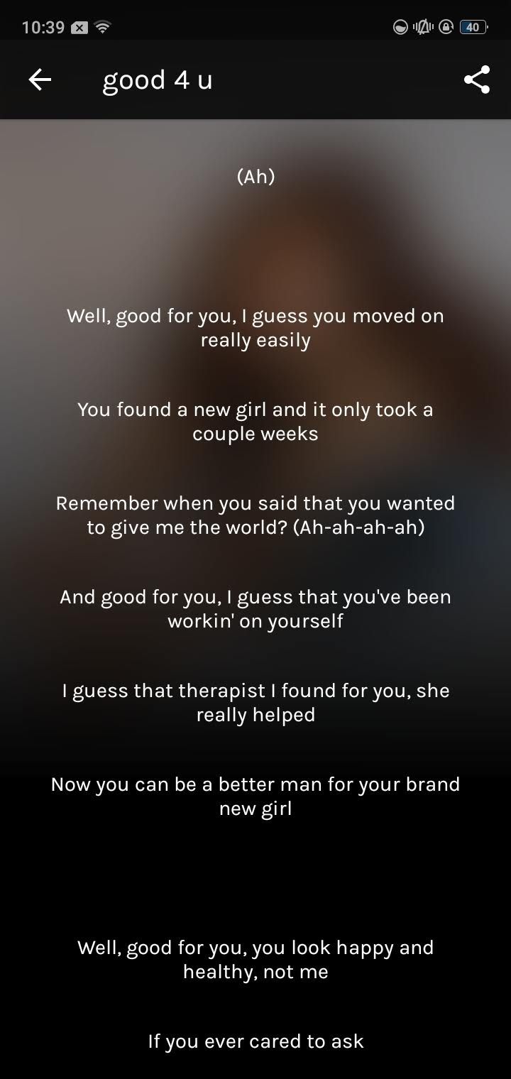 lyrics on Shazam