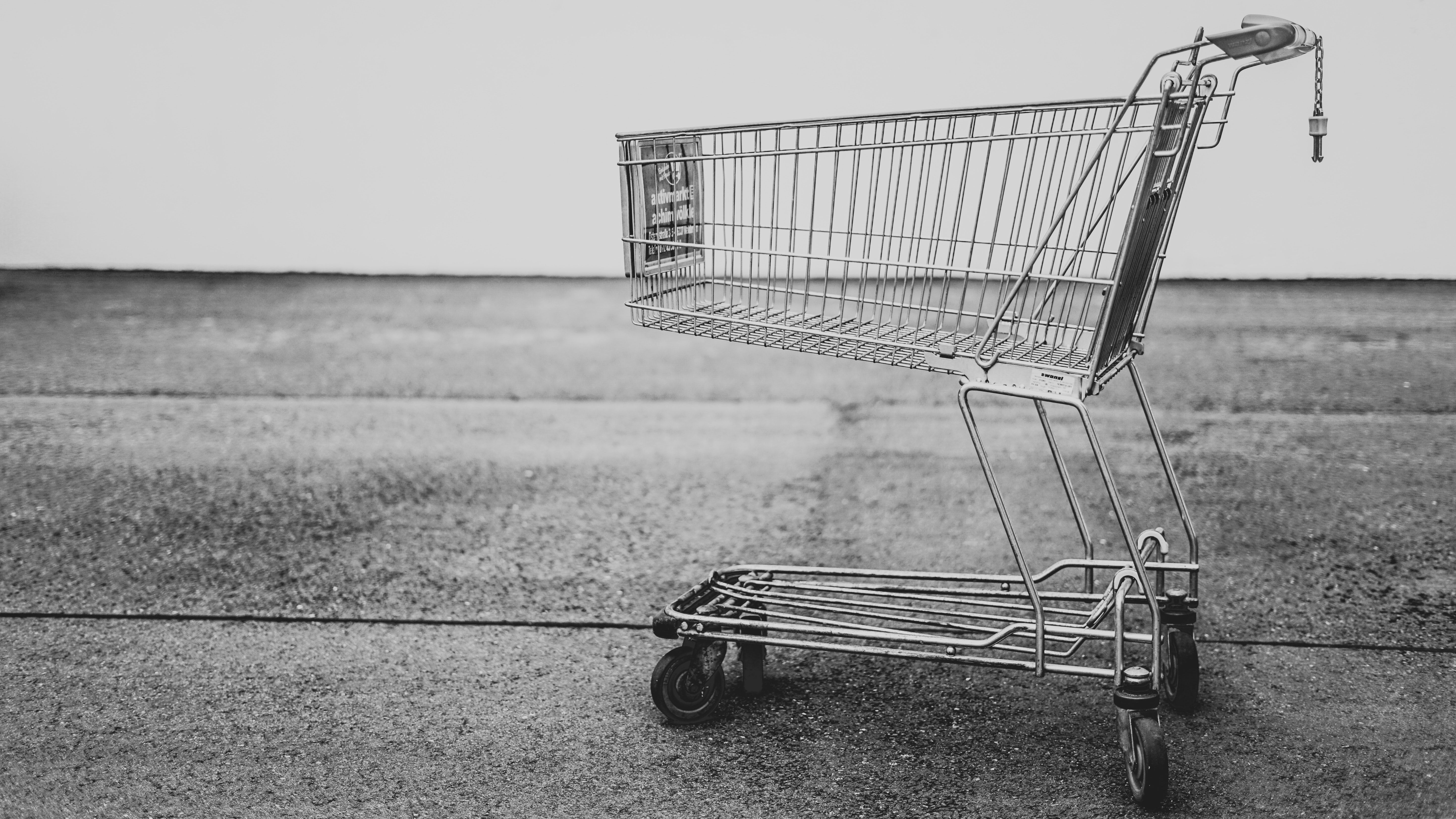 A shopping trolley