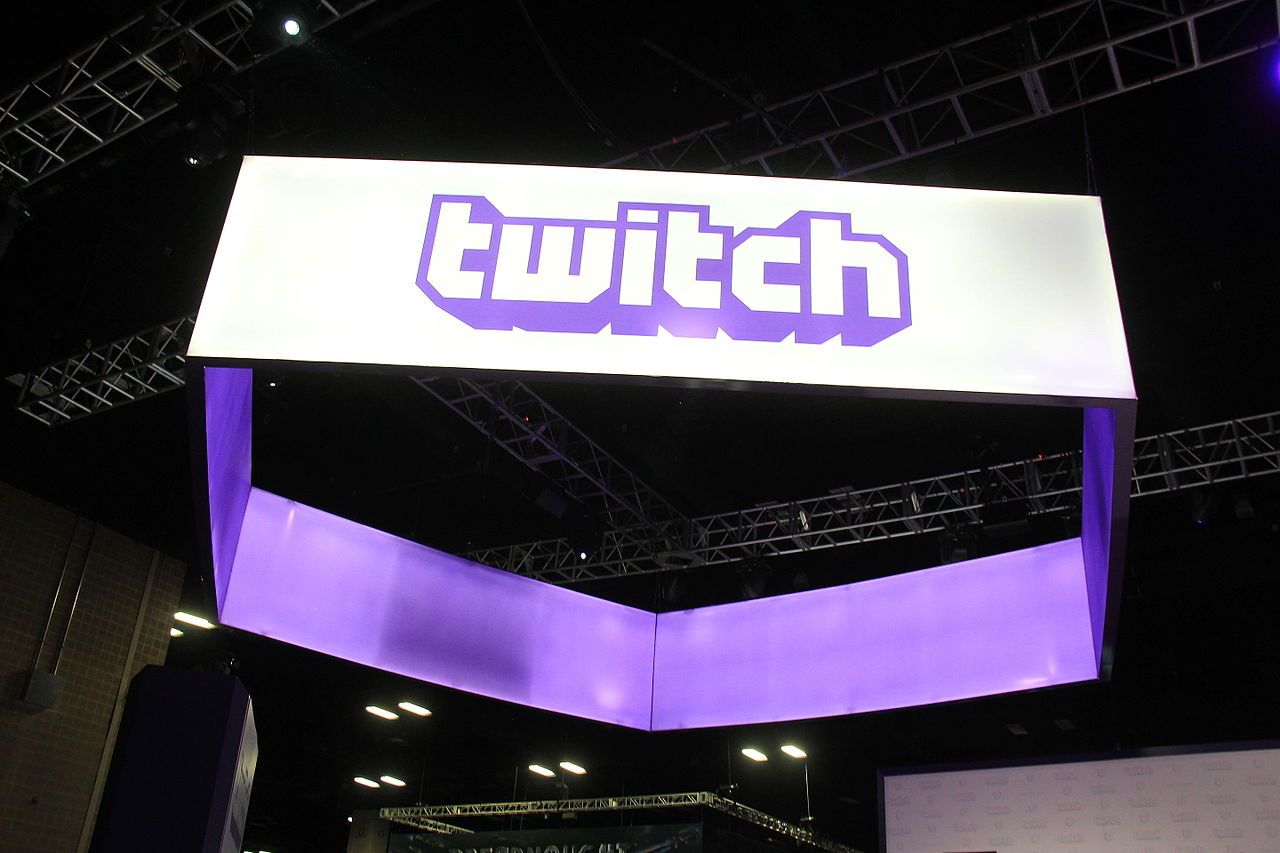 Twitch sign taken at PAX South gaming event in 2016.
