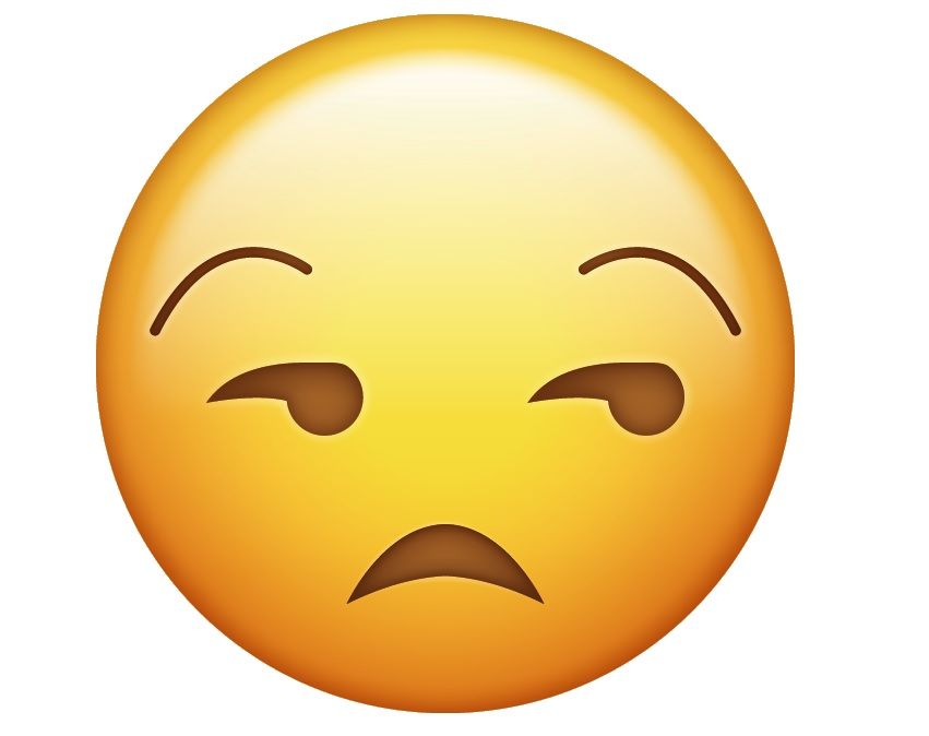 unimpressed emoji