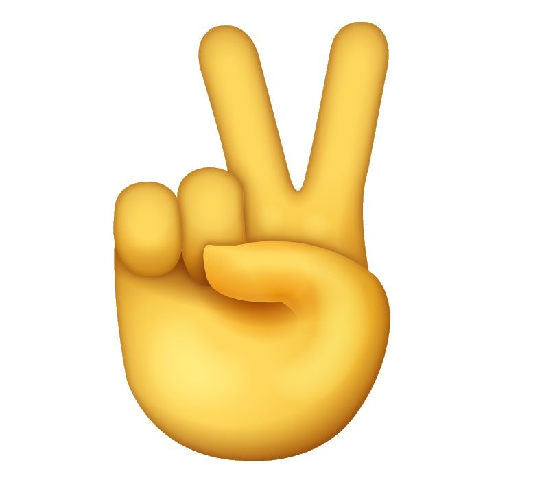 victory peace emoji