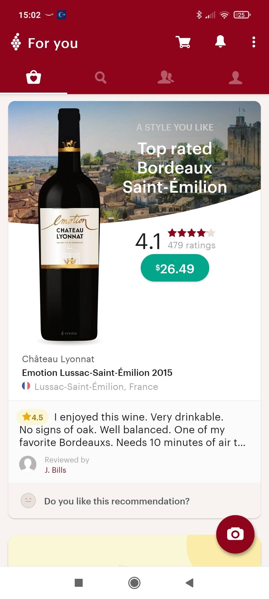 Vivino wine details