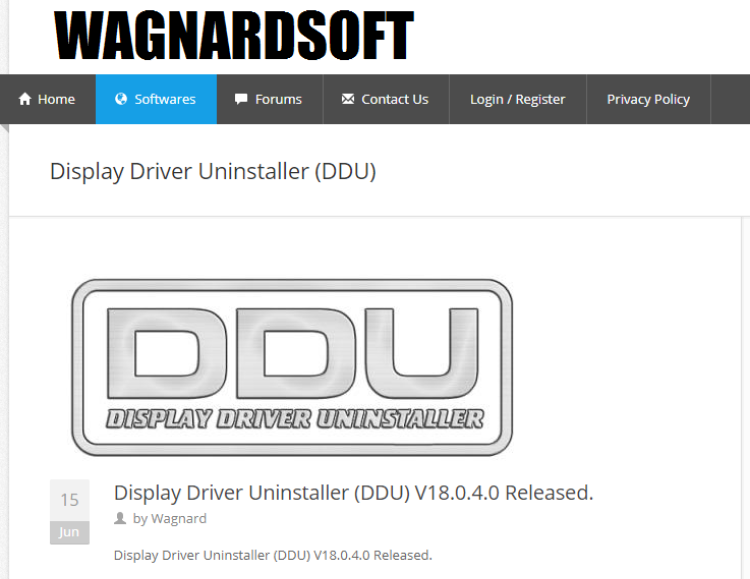 Wagnardsoft DDU 1 e1623858316441 - Come installare e reinstallare in modo pulito i driver GPU su Windows
