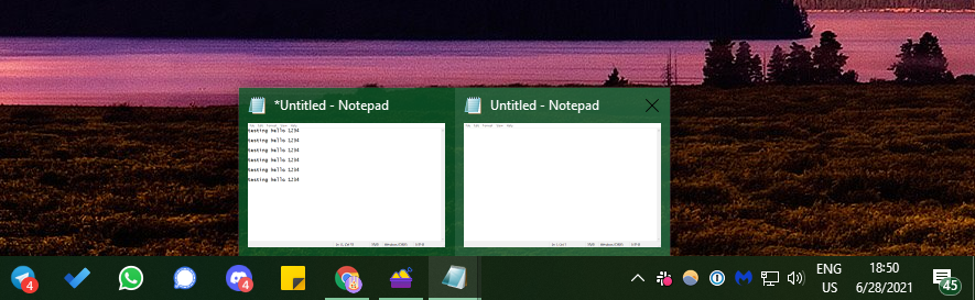 So führen Sie mehrere Versionen desselben Programms unter Windows aus: 5 Möglichkeiten - Windows Two Open Notepad Instances