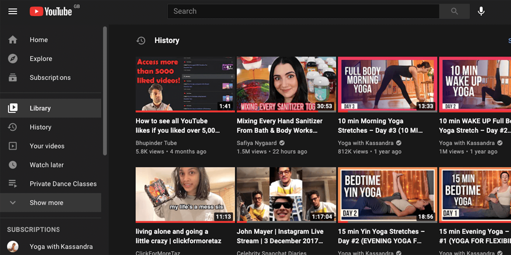 YouTube desktop show more