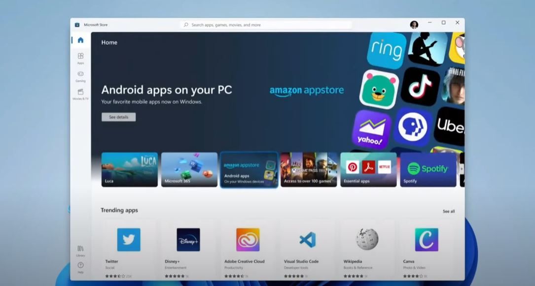 Amazon app store Windows 11