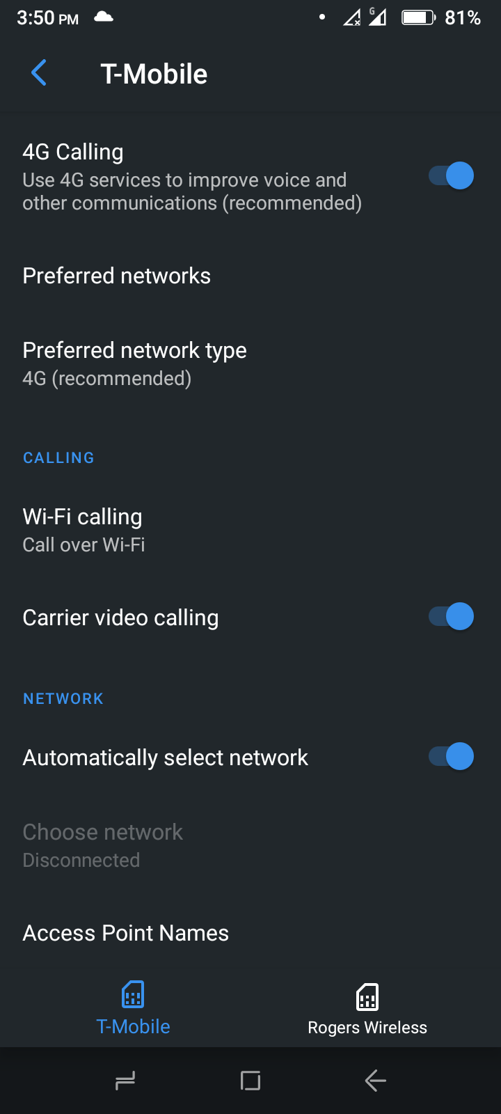 apn setting from setting menu android 10