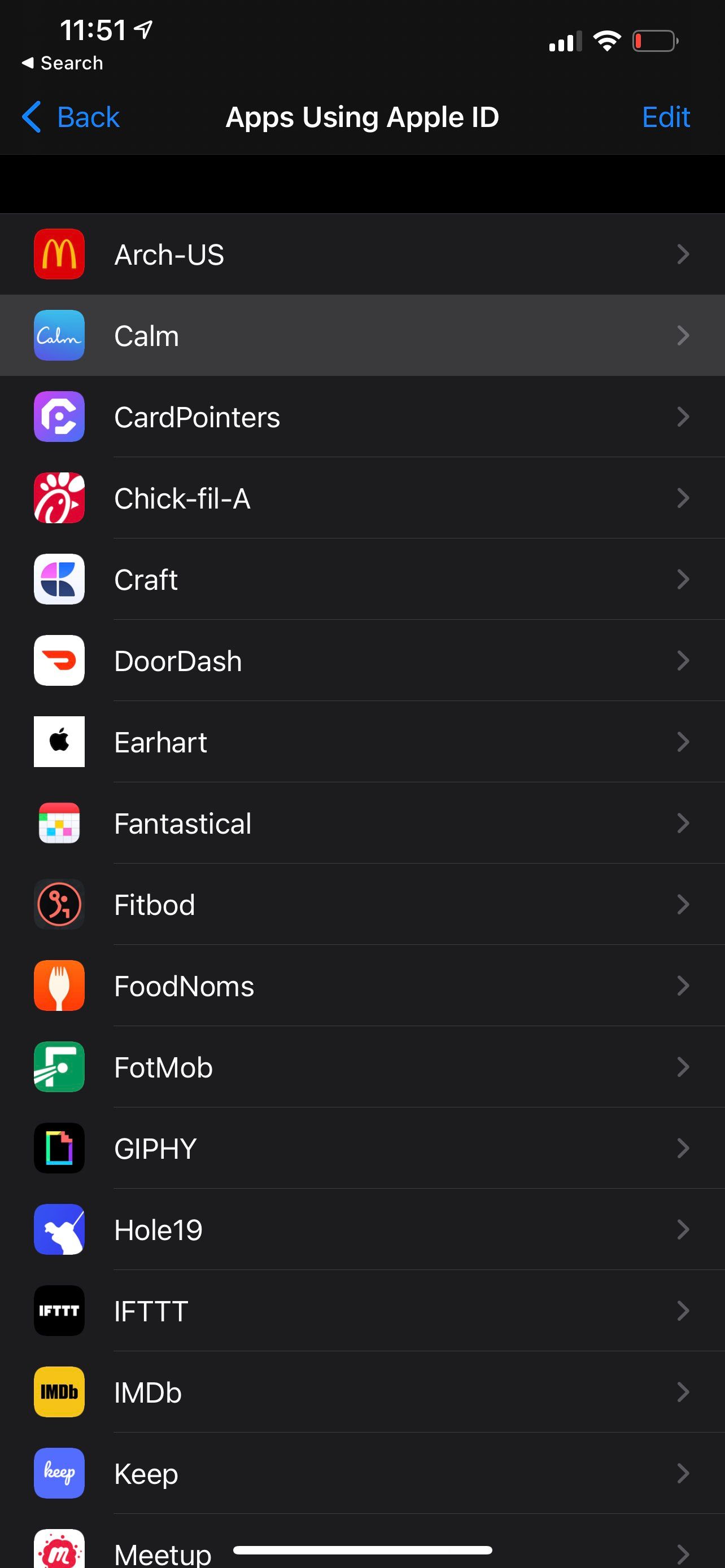 List of apps using Apple ID