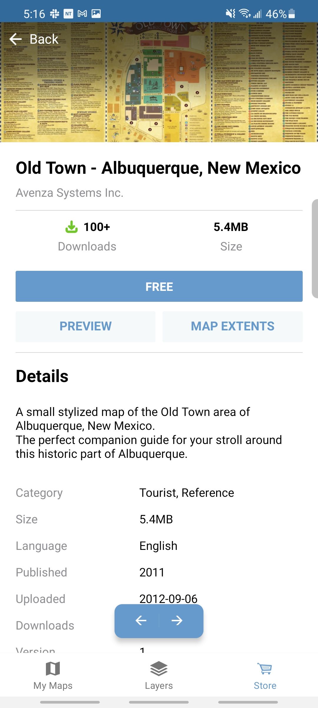 avenza maps app free map of old town in albuquerque new mexico