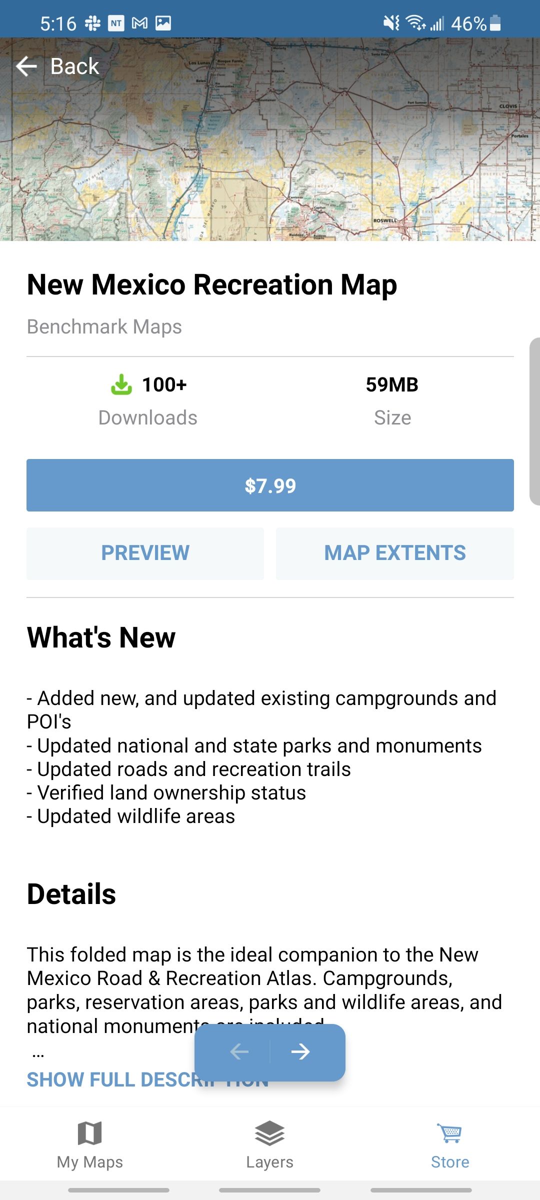 avenza maps app paid map of new mexico recreation