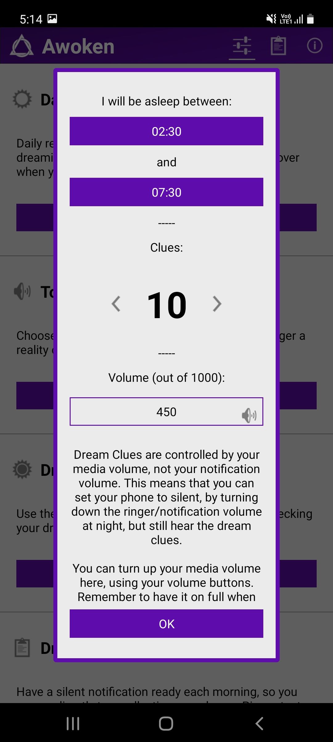 awoken app dream clues