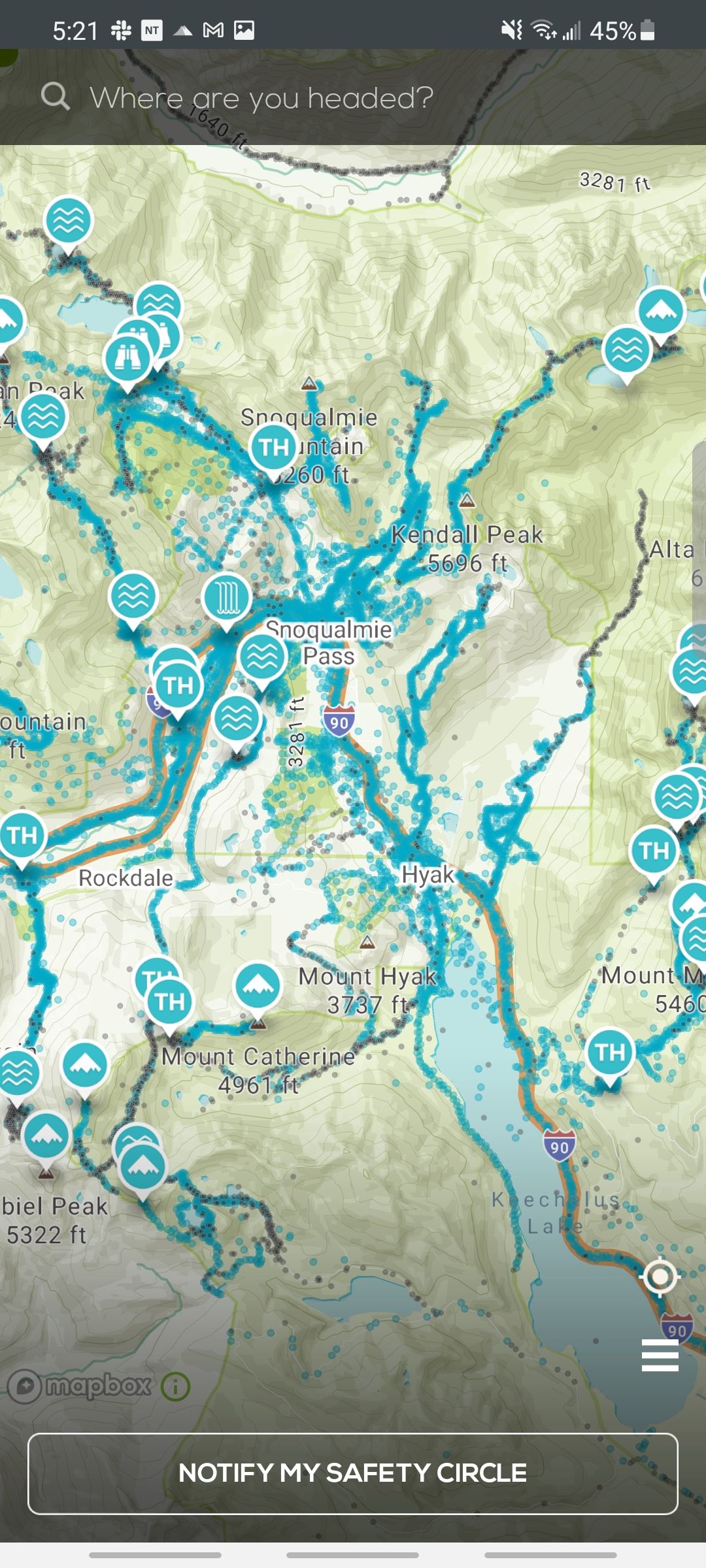 cairn app map view