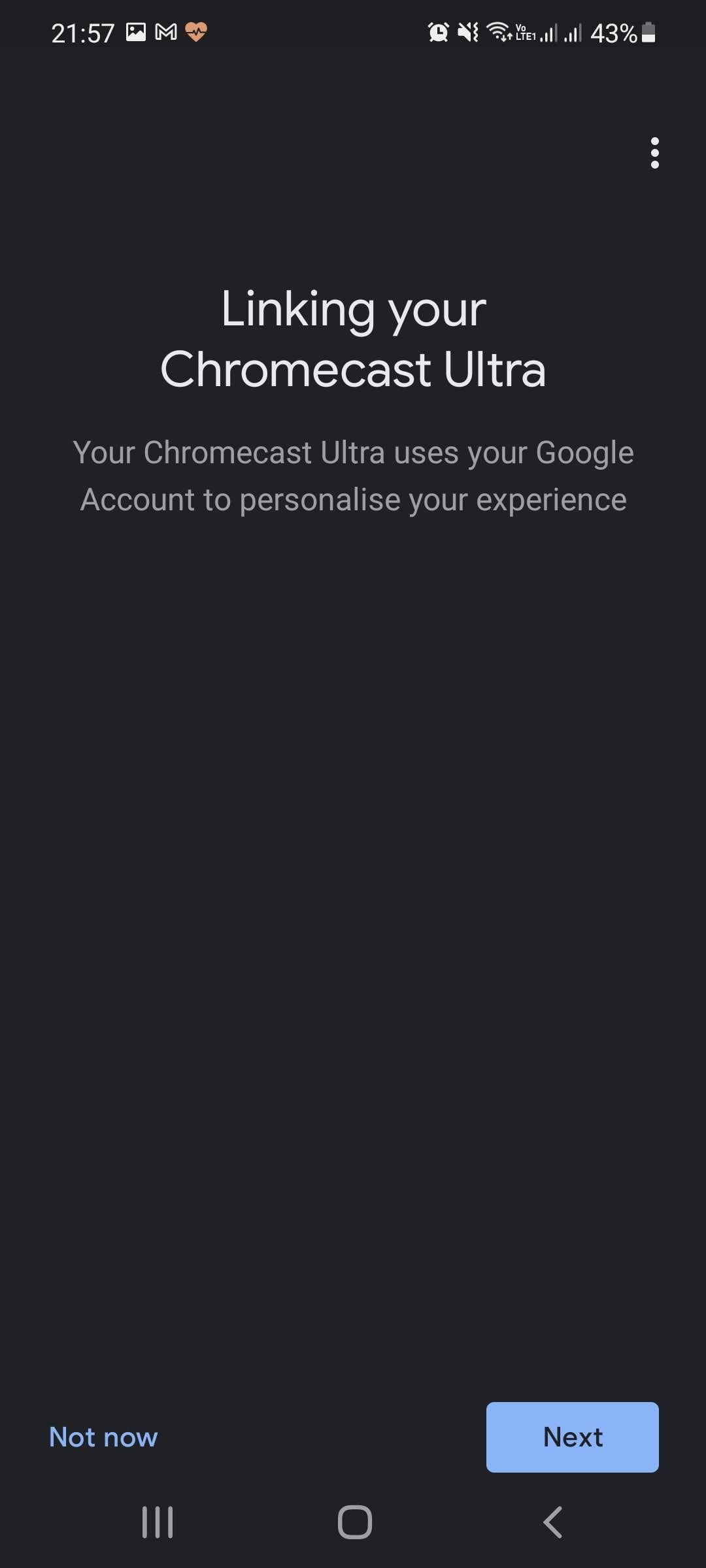 chromecast link google account