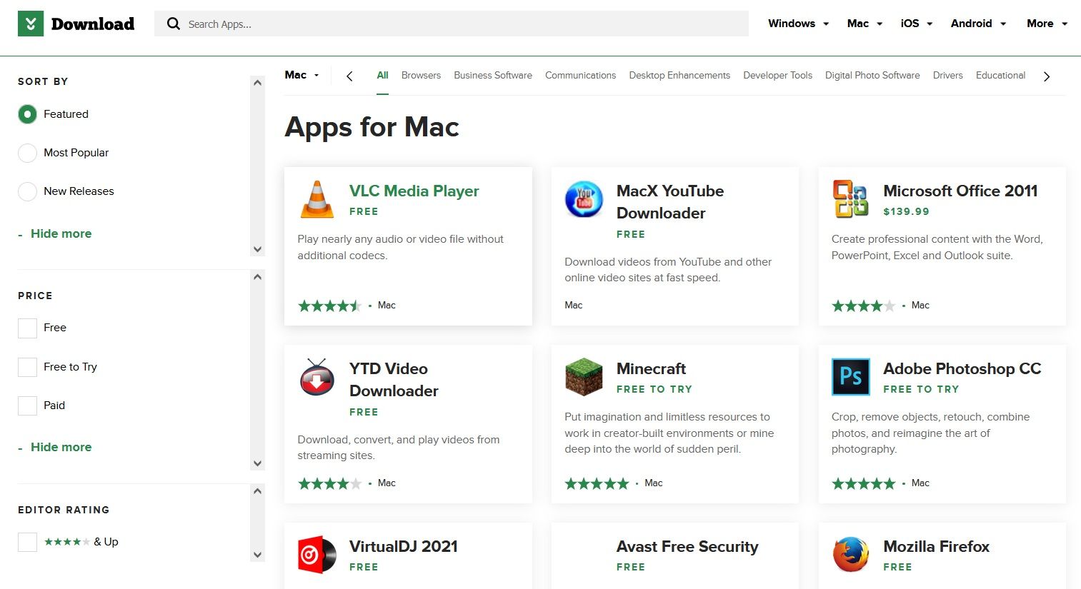 cnet - I 7 siti di download di software Mac gratuiti più sicuri