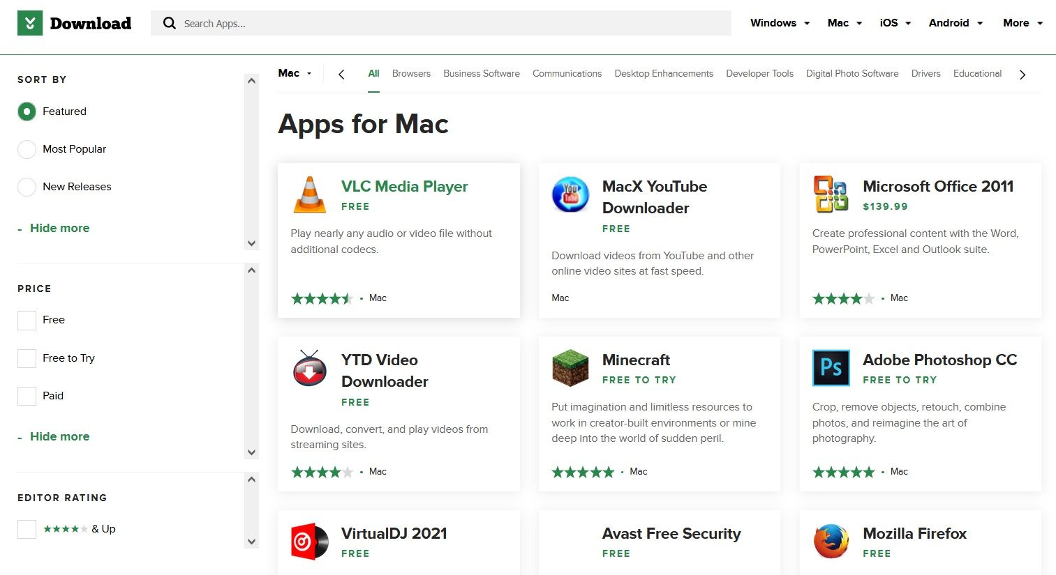 is there free mac software or app for securing data on the internet