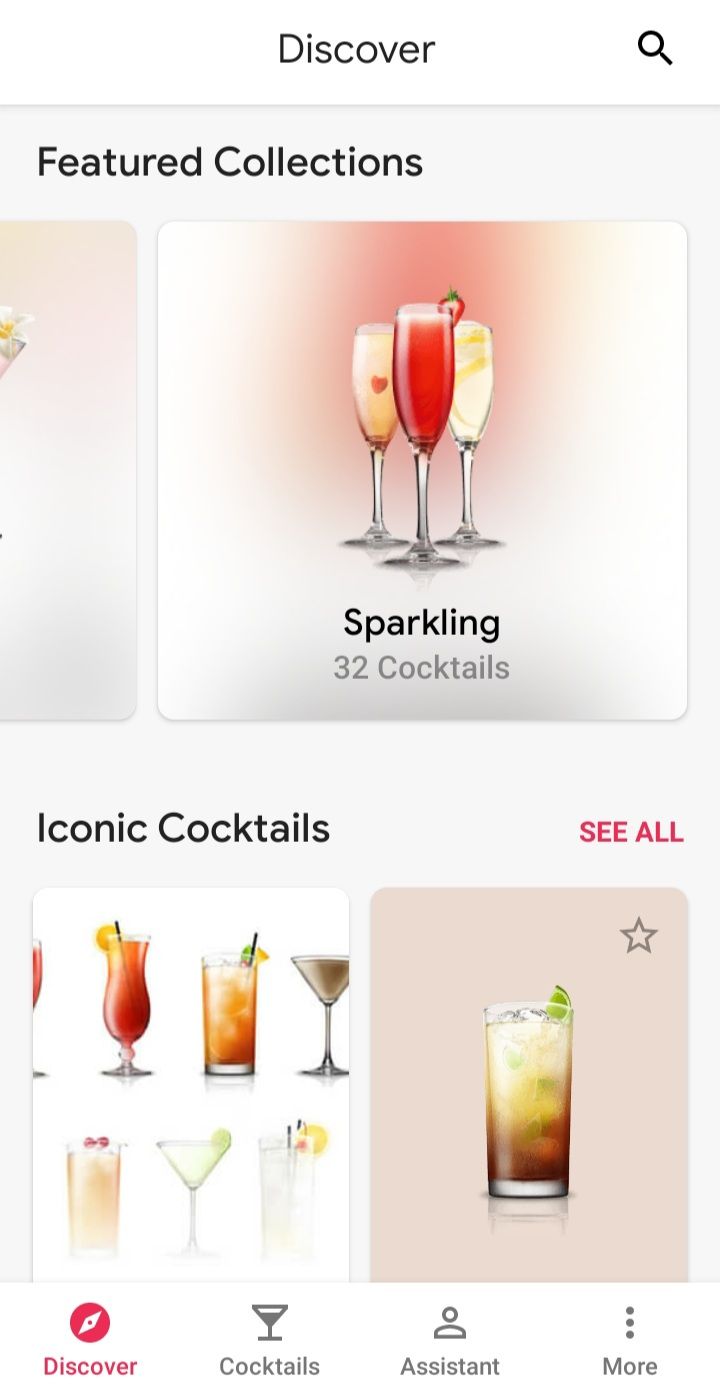 cocktail flow home page screenshot