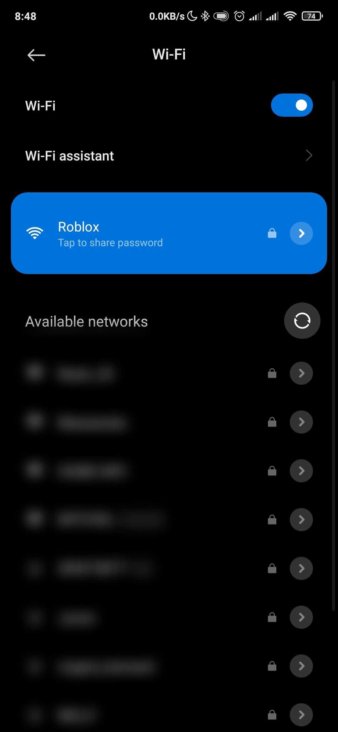 A connected hidden Wi-Fi network