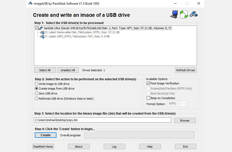 So erstellen Sie ein Image Ihres USB-Laufwerks - creating an image of usb with imageUSB 1