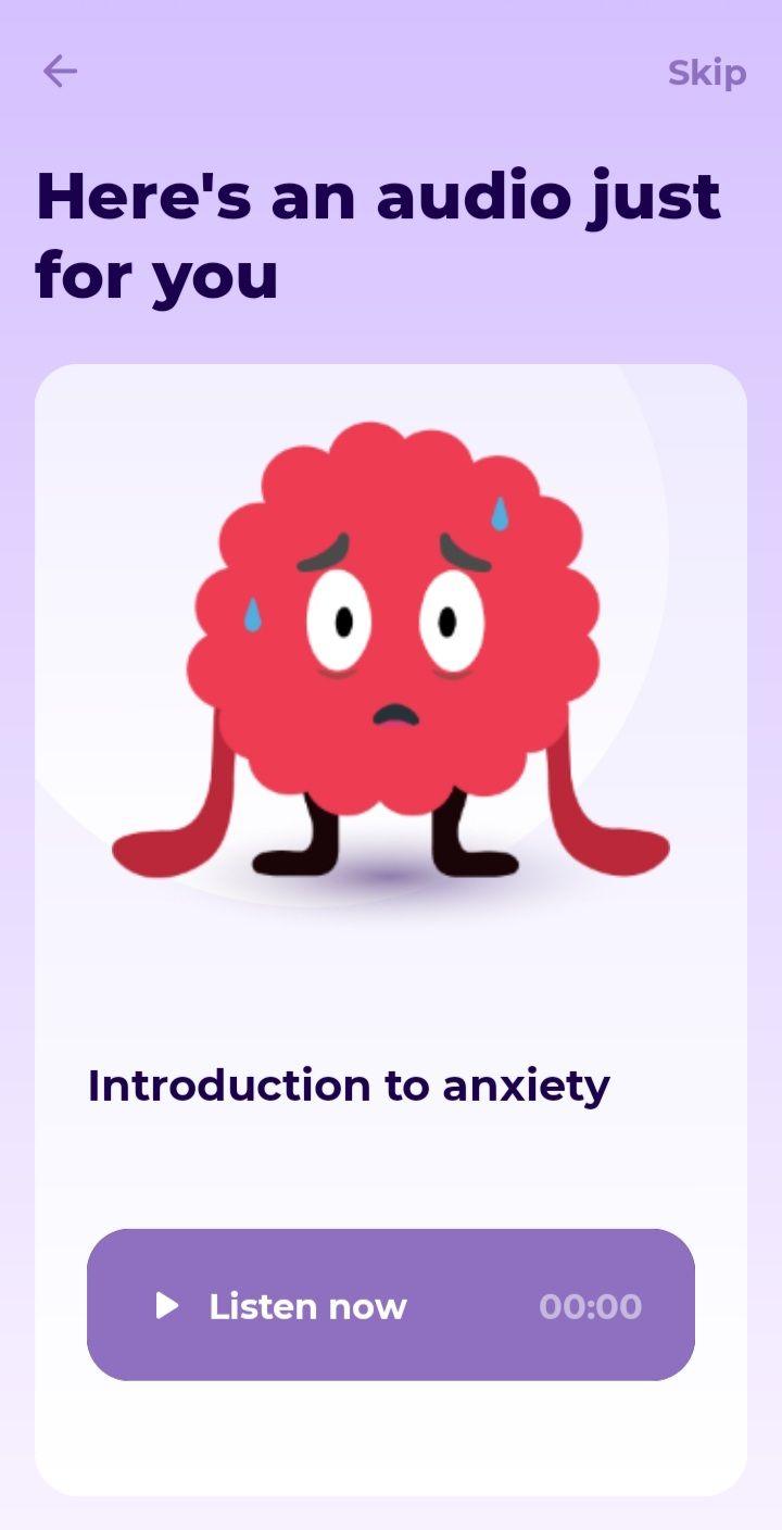 dare anxiety audio screenshot