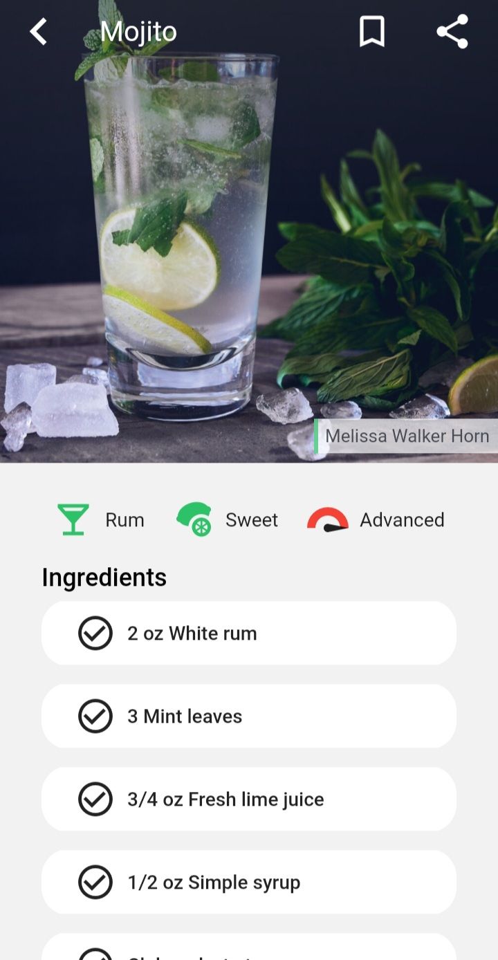 diy cocktail recipe screenshot