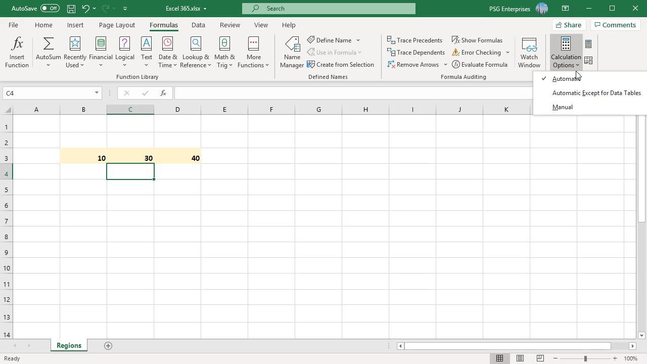 Excel formula error