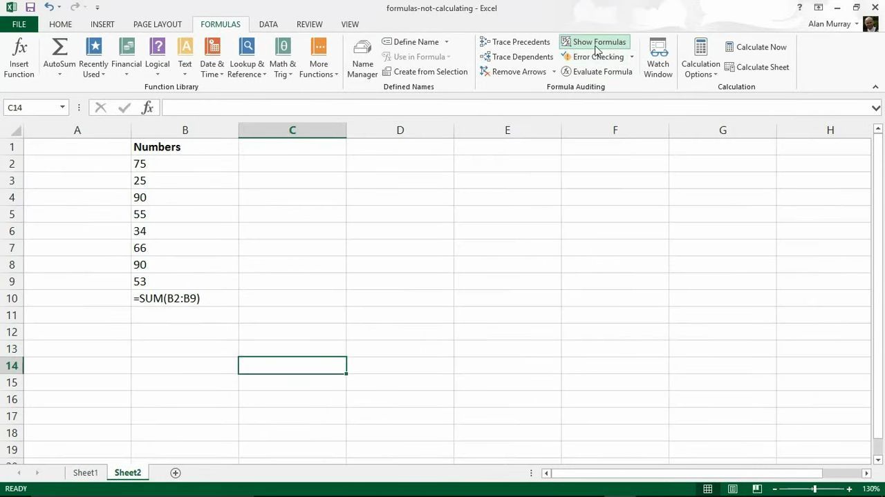 Audit formula di Excel