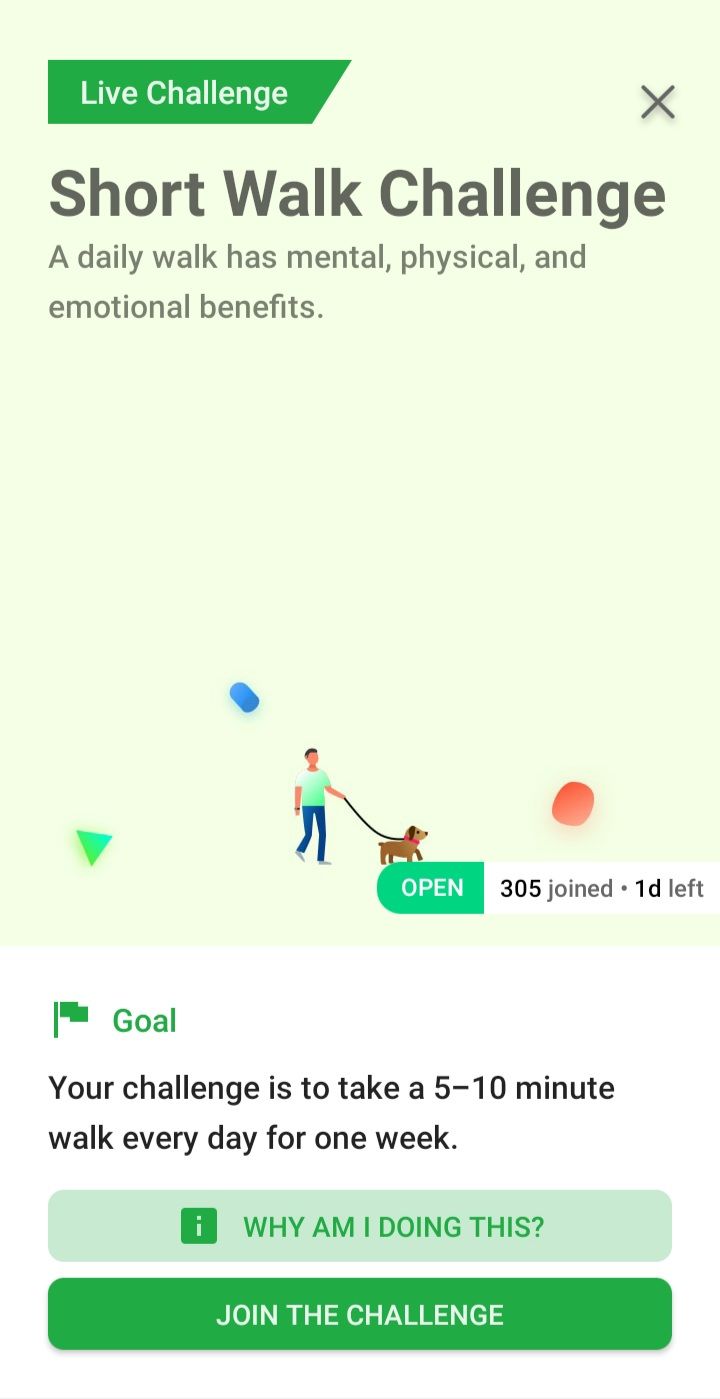 fabulous short walk challenge screenshot