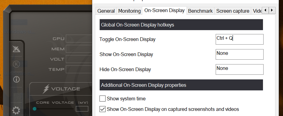 fps measuring afterburner toggle onscreen - I 3 modi migliori per misurare gli FPS dei giochi su Windows