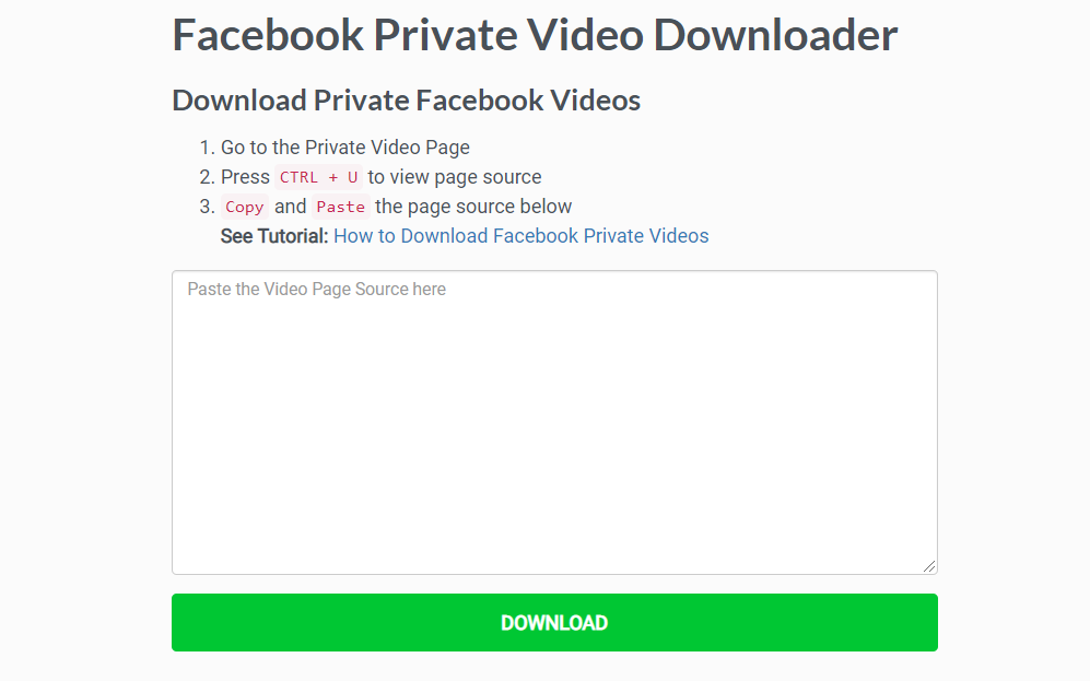 Facebook downloader video pribadi